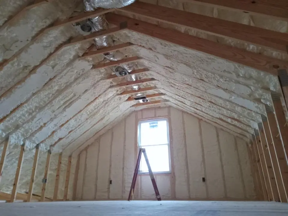 Spray foam roofing application for Crawl Space Insulation project in Orchards